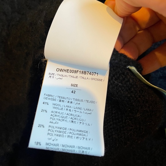 Off-White mohair and wool-blend signature sweater - Picture 8 of 9